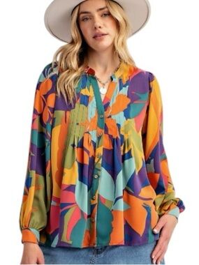 970:  EASEL NWT TOP ROYAL MOCHA (H29)